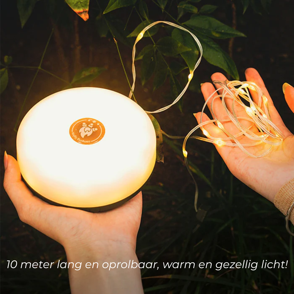 De Camp Lamp - Alles-in-1 - Sfeerverlichting, Zaklamp én Powerbank