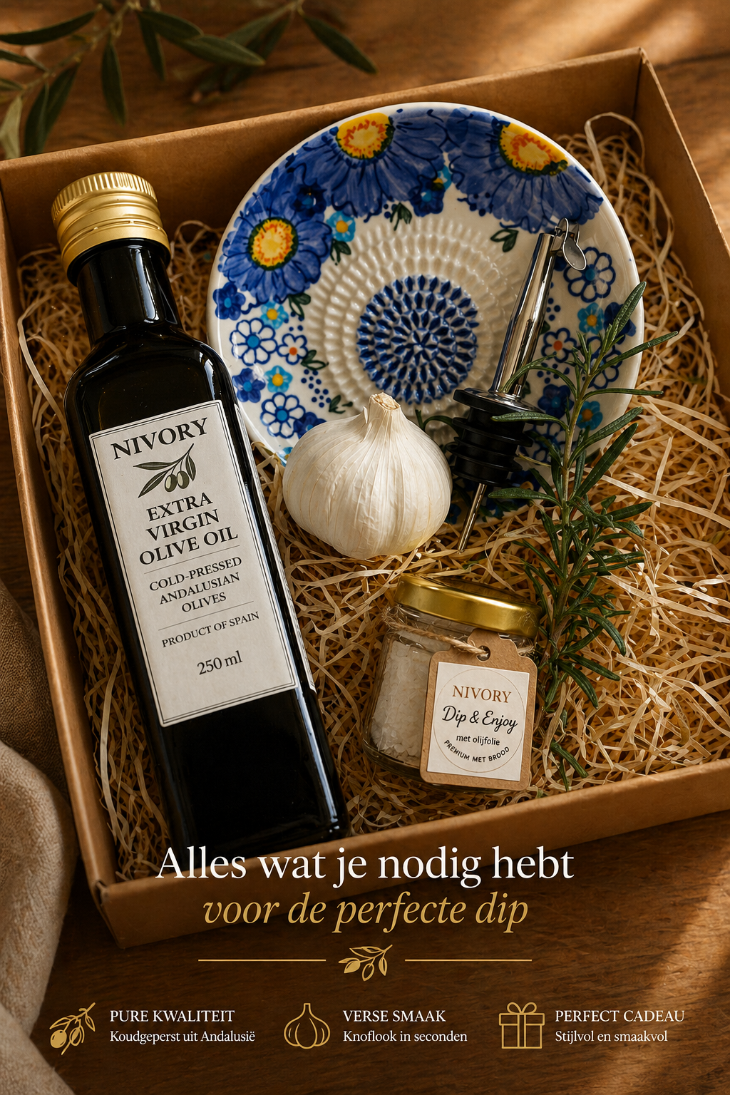Nivory - Cadeauset - Mediterrane Knoflook Editie