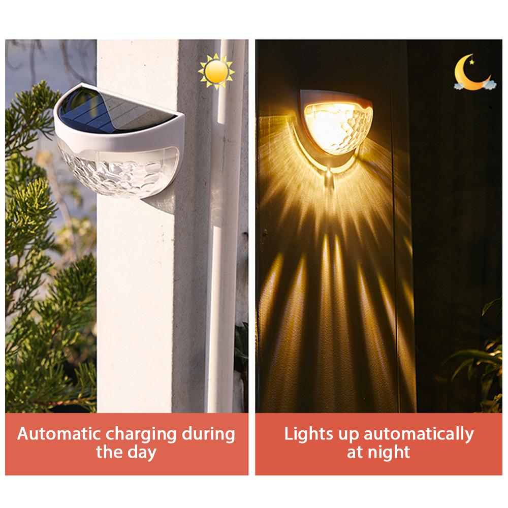 Solar Fence Light Outdoor Waterproof Wall Mount Decorative Lighting SP