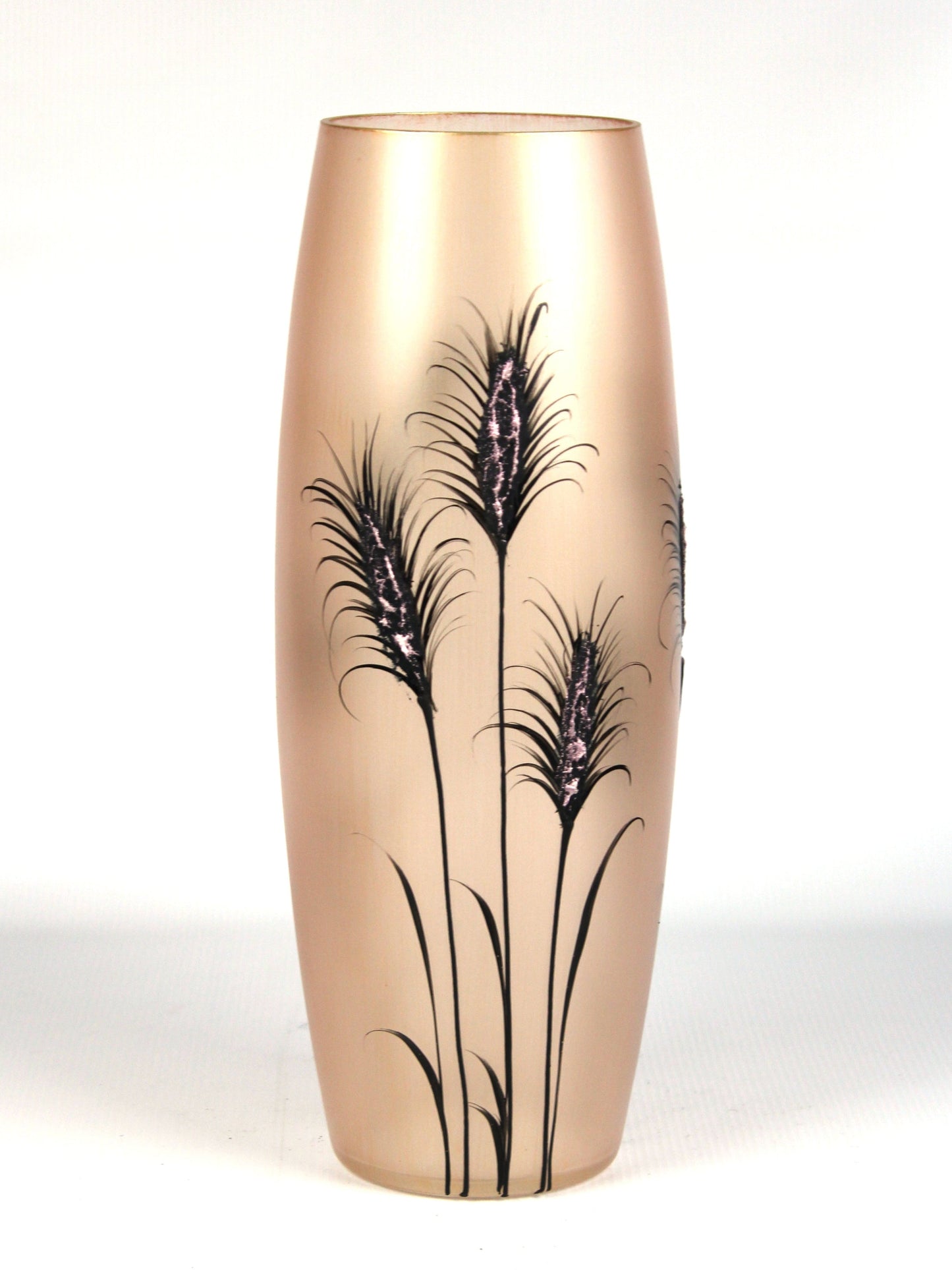 Lilac decorative glass vase