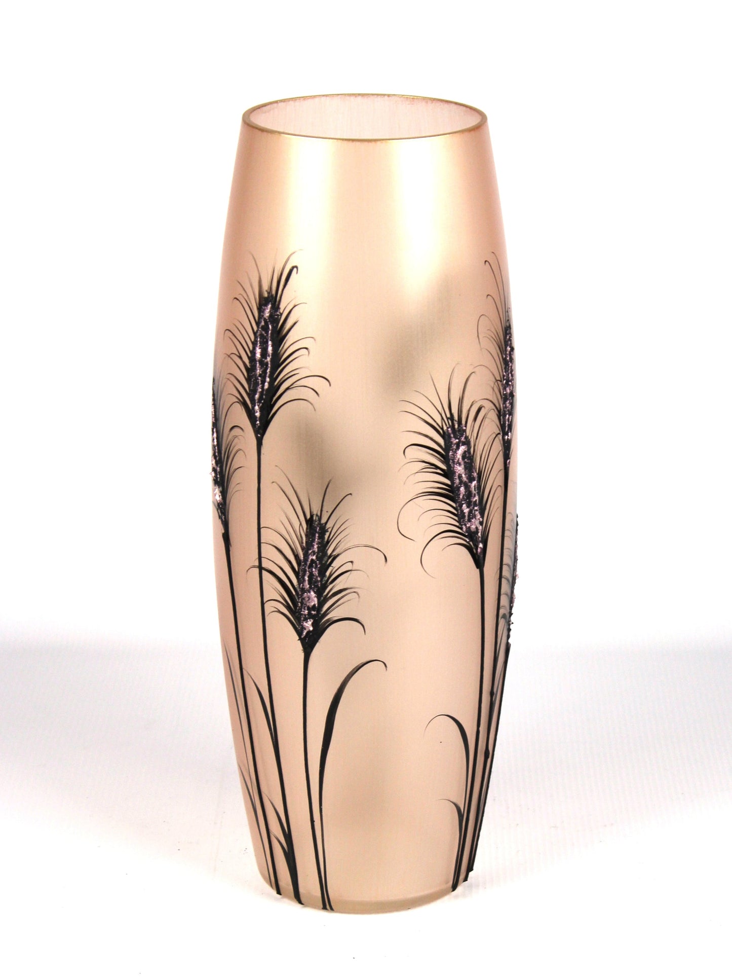 Lilac decorative glass vase