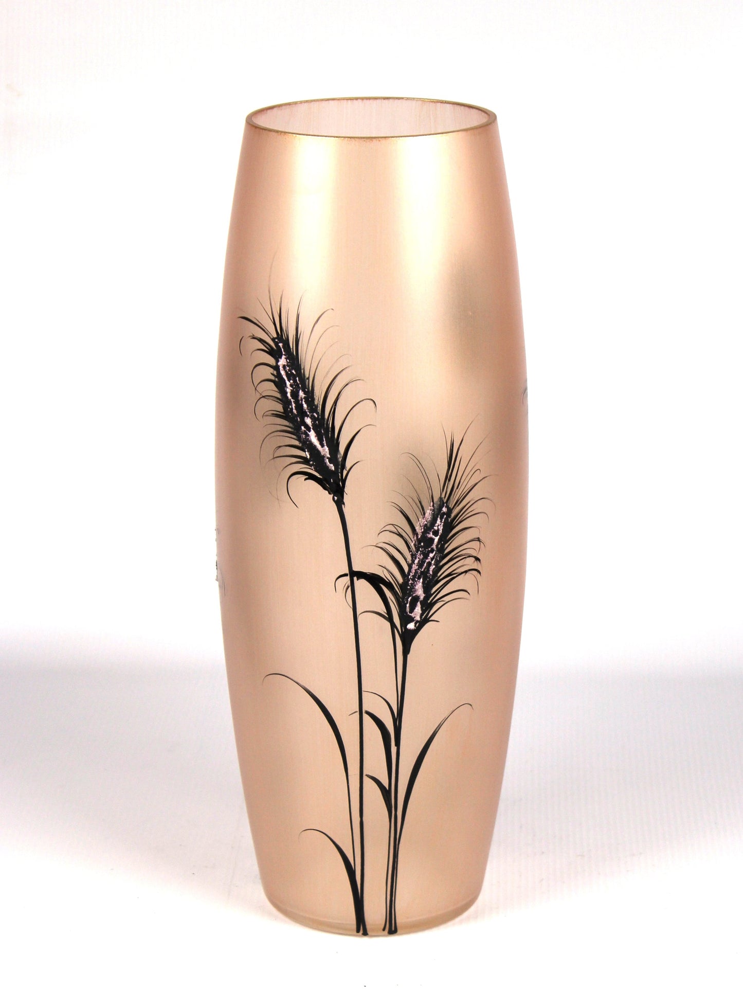 Lilac decorative glass vase