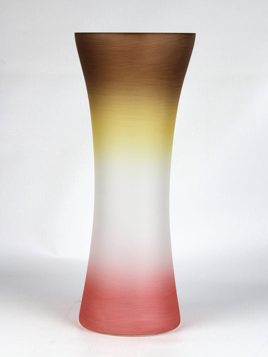 brown decorative glass vase