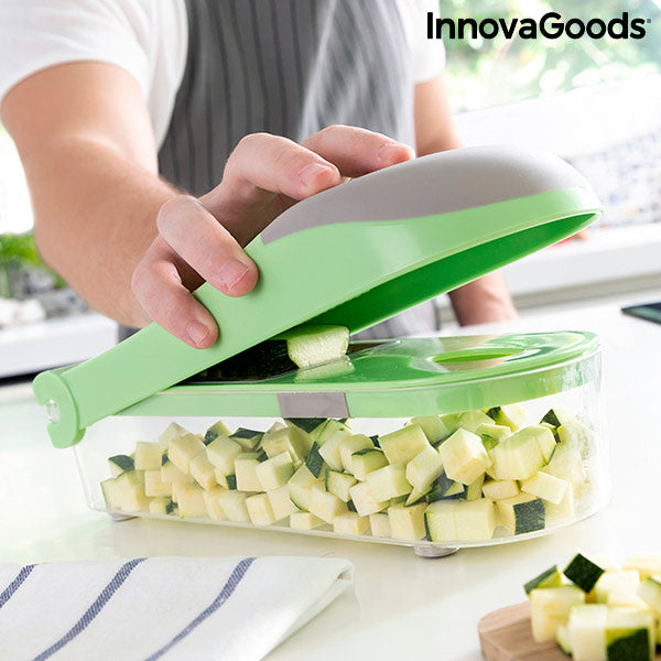 7 in 1 vegetable cutter, grater and mandolin with recipes and