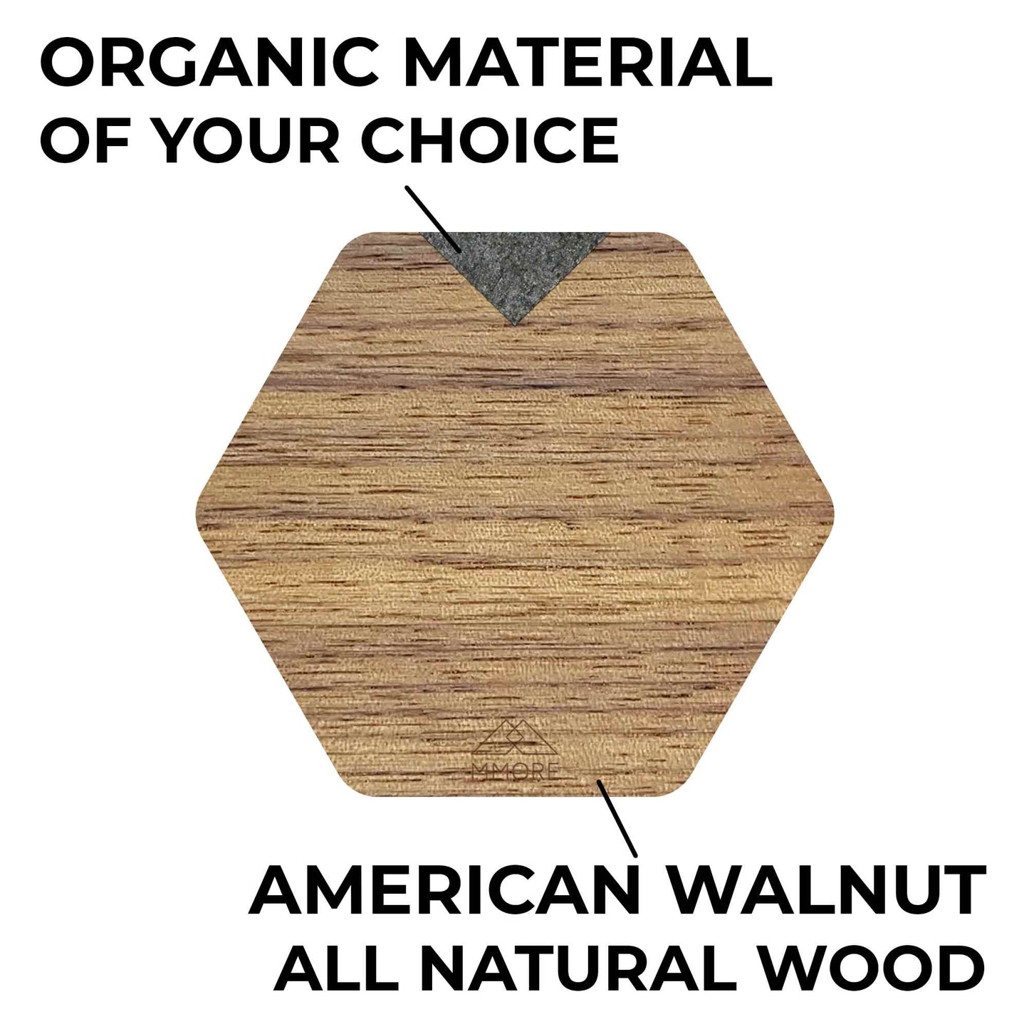 Wooden Coasters - American Walnut / Set of 4 coasters