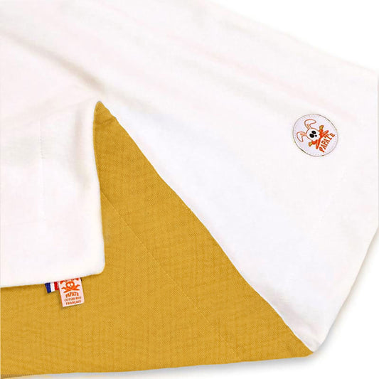 Organic Cotton Fleece Blanket -  Honey