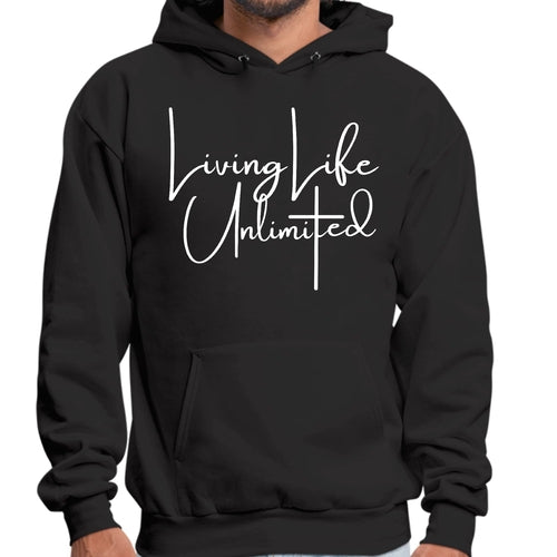 Mens Graphic Hoodie Living Life Unlimited