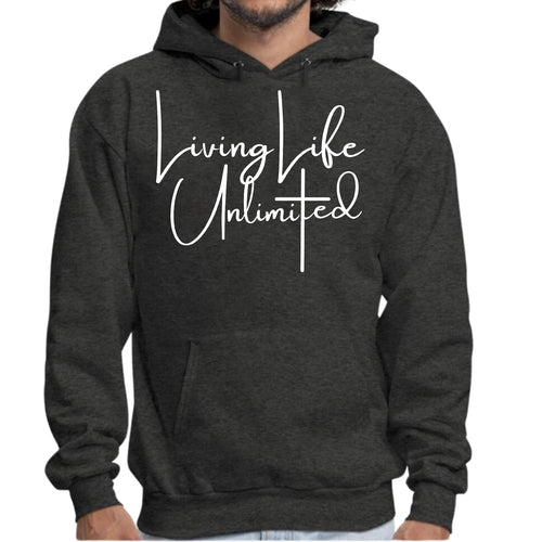 Mens Graphic Hoodie Living Life Unlimited