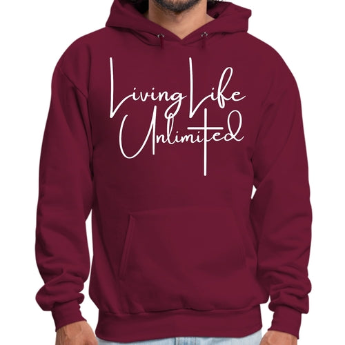 Mens Graphic Hoodie Living Life Unlimited