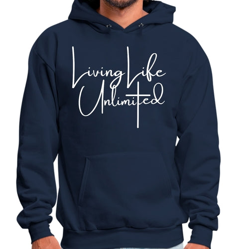 Mens Graphic Hoodie Living Life Unlimited