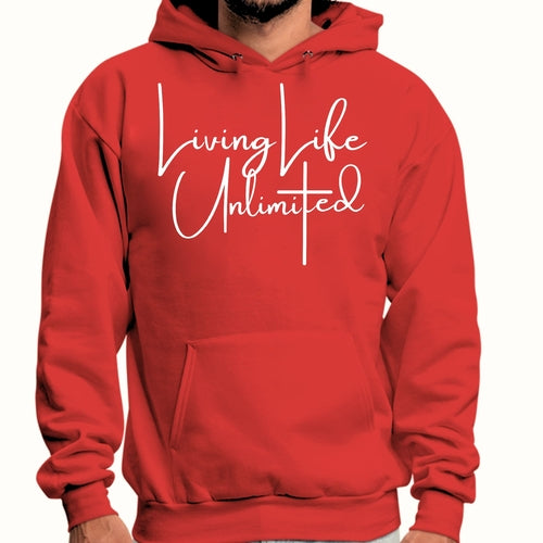 Mens Graphic Hoodie Living Life Unlimited