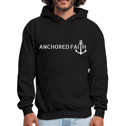 Mens Graphic Hoodie Anchored Faith Print