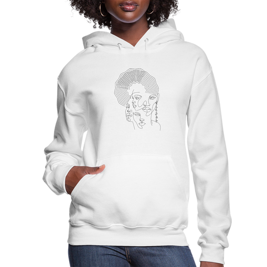 Womens Hoodie - Every Woman is Wonderfully Made Black Illustration