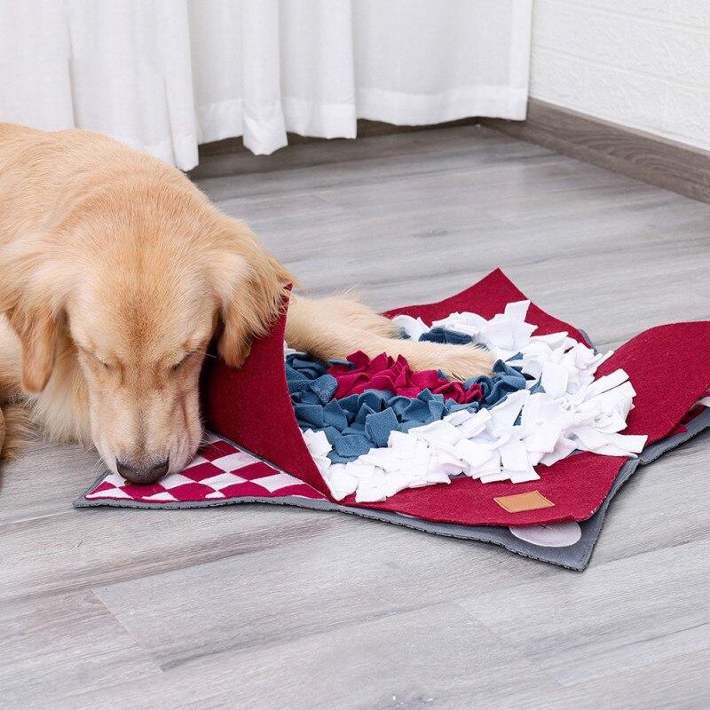 Pet Dog Sniffing Mat Pets Funny Play Toys Find Food Training Blanket