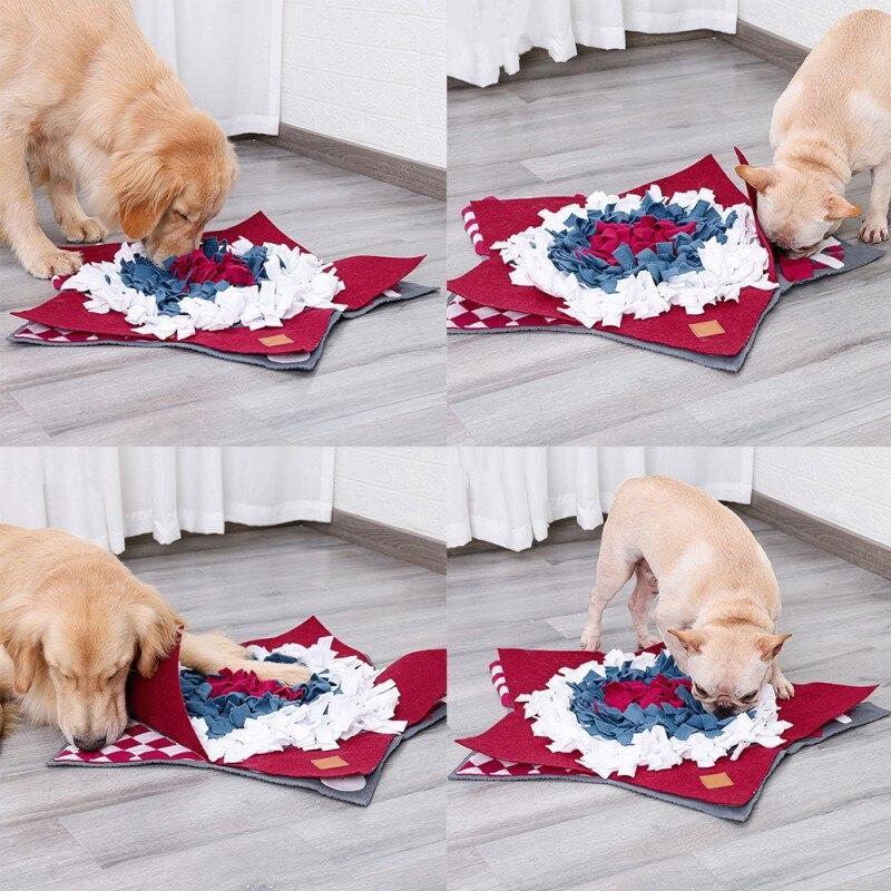 Pet Dog Sniffing Mat Pets Funny Play Toys Find Food Training Blanket