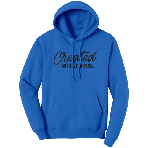 Graphic Hoodie Sweatshirt - Created with a Purpose Hooded Shirt