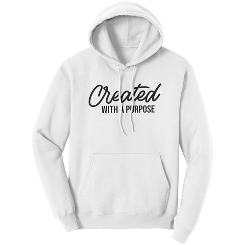 Graphic Hoodie Sweatshirt - Created with a Purpose Hooded Shirt