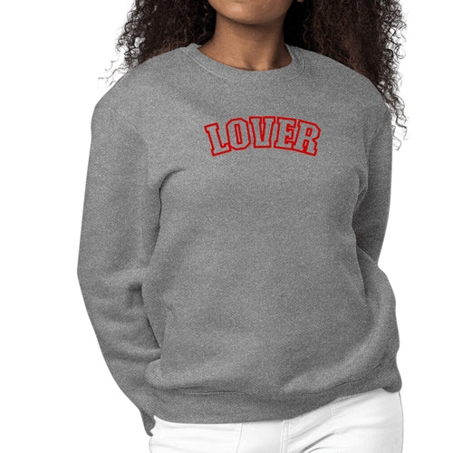 Womens Graphic Sweatshirt Say it Soul Lover - Red