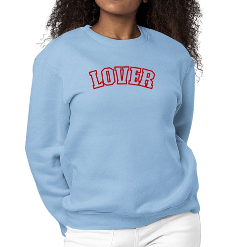 Womens Graphic Sweatshirt Say it Soul Lover - Red