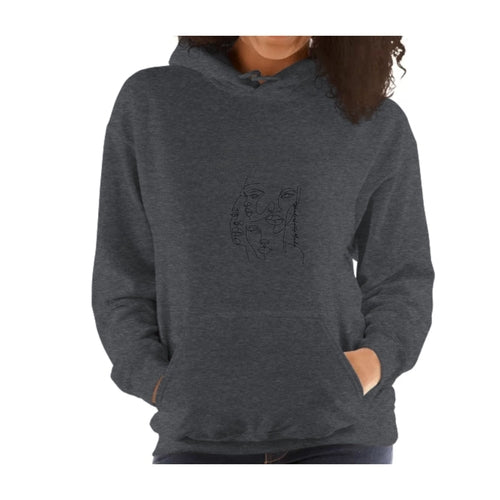 Womens Hoodie - Every Woman is Wonderfully Made Black Illustration