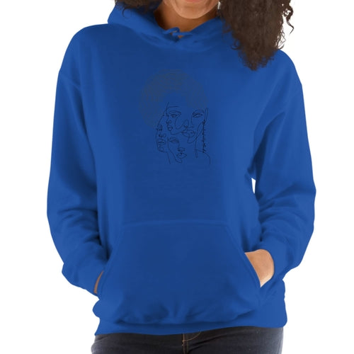 Womens Hoodie - Every Woman is Wonderfully Made Black Illustration