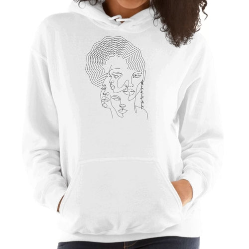 Womens Hoodie - Every Woman is Wonderfully Made Black Illustration